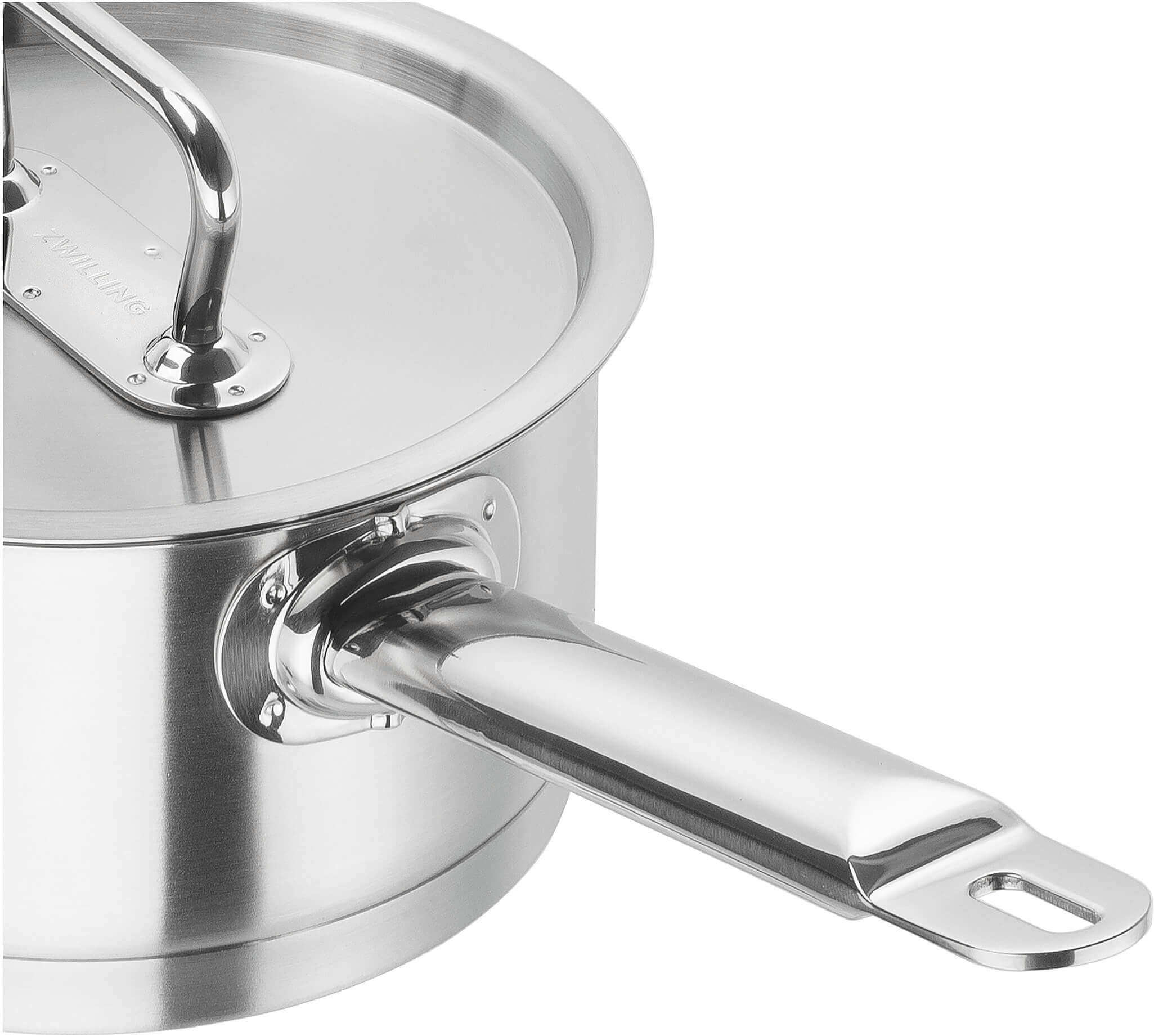 Indukcijas kastrolis ar tērauda vāku ZWILLING PRO S 16cm, 1.5L