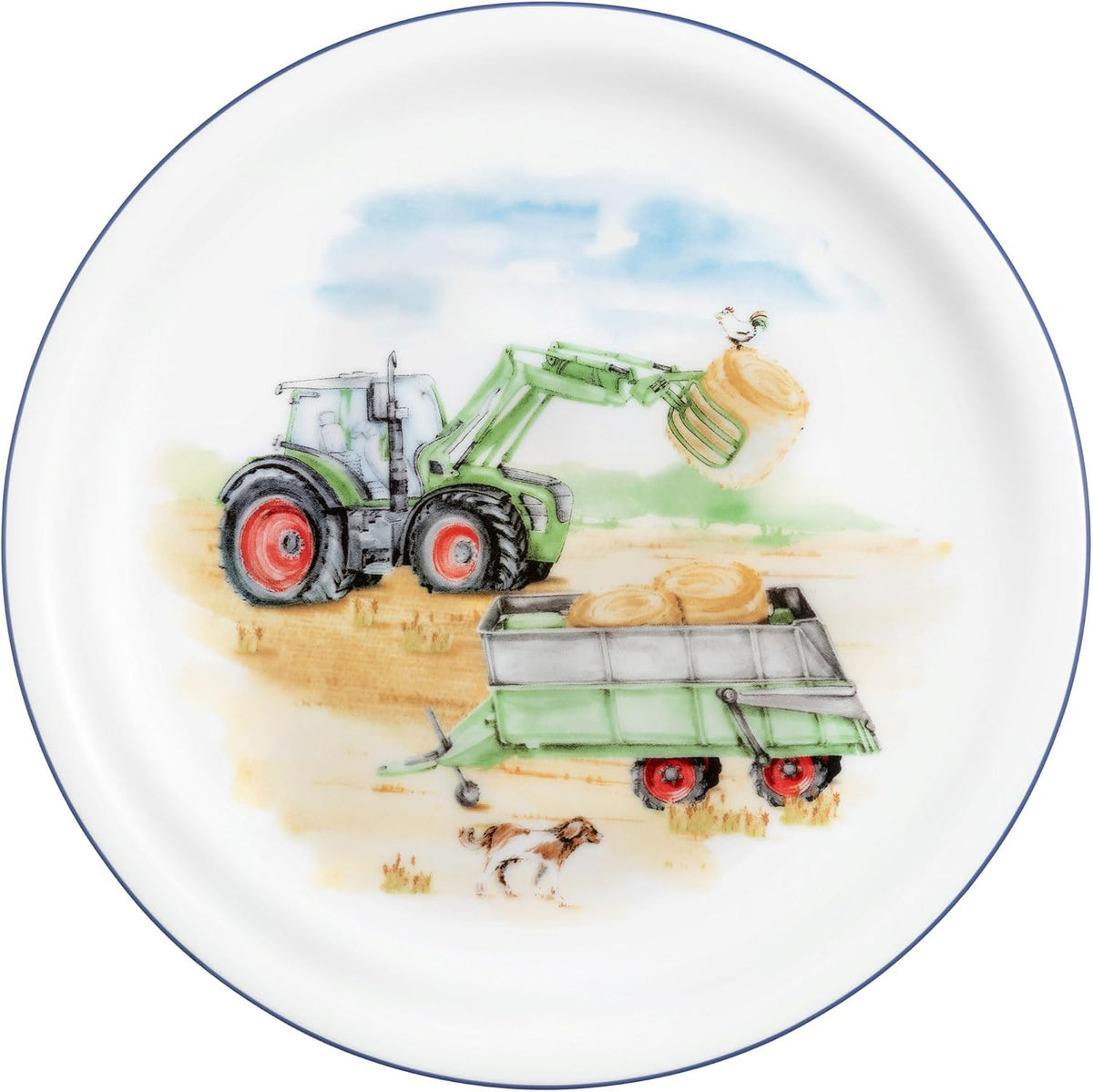 Porcelāna šķīvis 19cm Mans traktors Seltmann Weiden Compact
