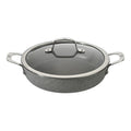 Indukcijas dziļā ar 2 rokturiem panna Ballarini Salina Granitium 28cm, ar vāku