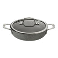 Indukcijas dziļā ar 2 rokturiem panna Ballarini Salina Granitium 24cm, ar vāku