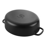 Čuguna sautējamais katls ar vāku 2.20L Ballarini BELLAMONTE melns, ovāls