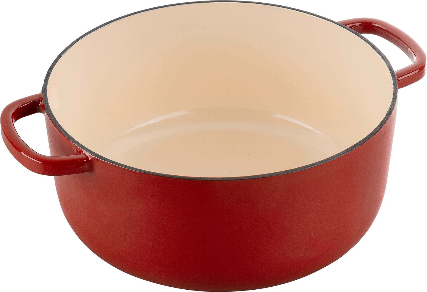 Čuguna sautējamais katls ar vāku Ballarini BELLAMONTE 5.5l sarkans