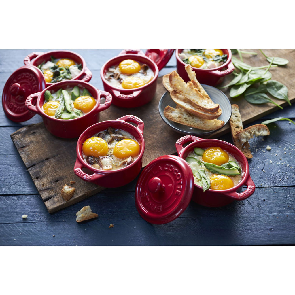 Mini kokotes STAUB Ceramique 4gab. x 10 cm, 0.2L keramika