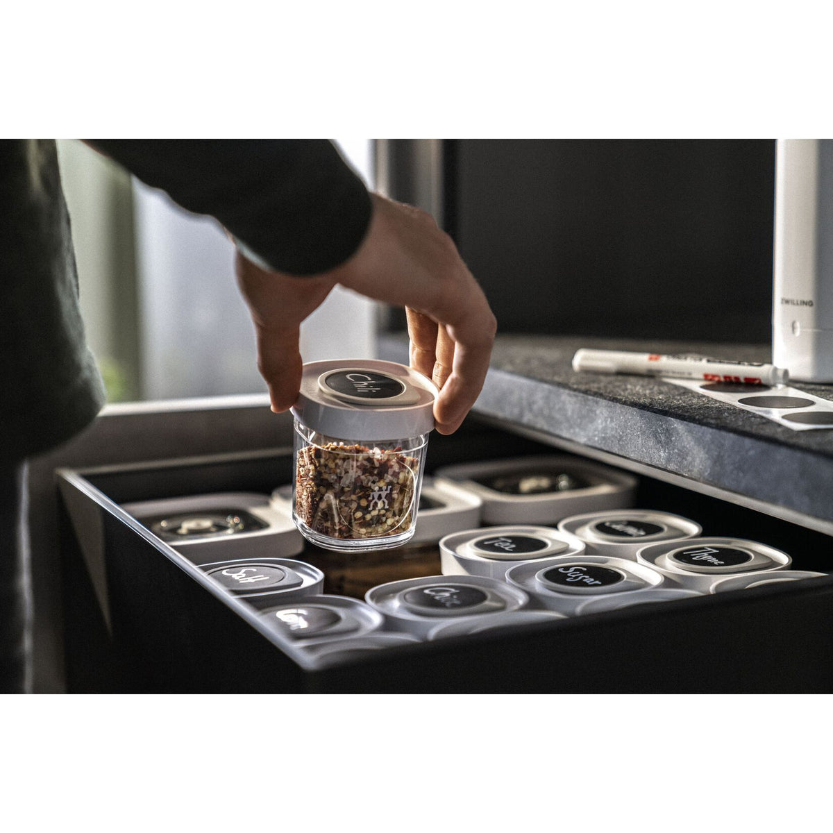 ZWILLING Fresh & Save CUBE garšvielu trauku komplekts XS, 3 × 120 ml