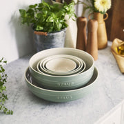 Keramikas bļodiņas STAUB Ceramique 12cm, 4gab. eikaliptu zaļas
