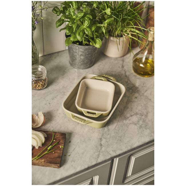 STAUB Ceramic Baking Dish Set in Green | Baking dishes for lasagna and casseroles