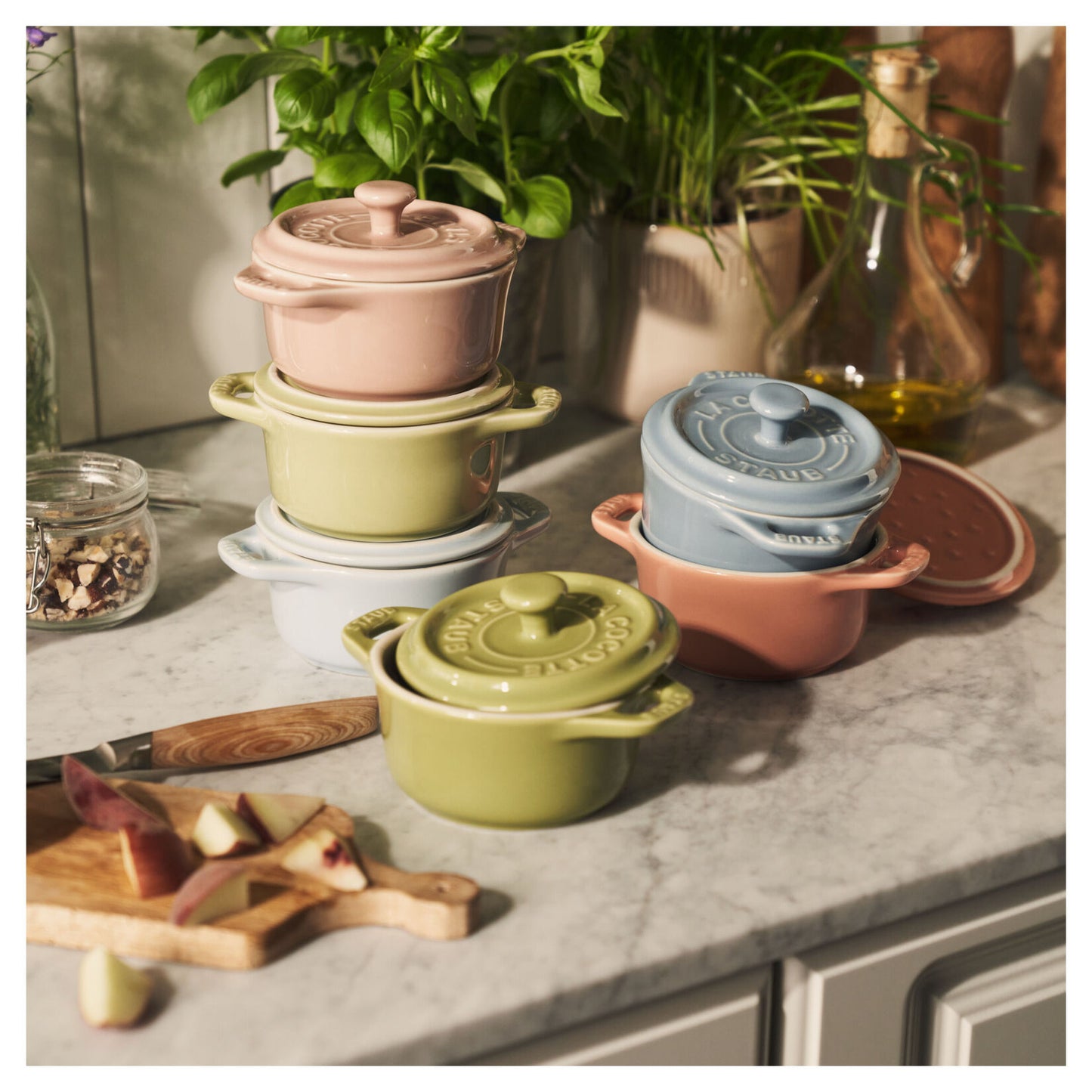 Mini kokotes STAUB Ceramique macaron 6gab. x 10 cm, 0.2L keramika