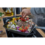 STAUB American Grill čuguna grillpanna 30 × 30 cm, grafītpelēka