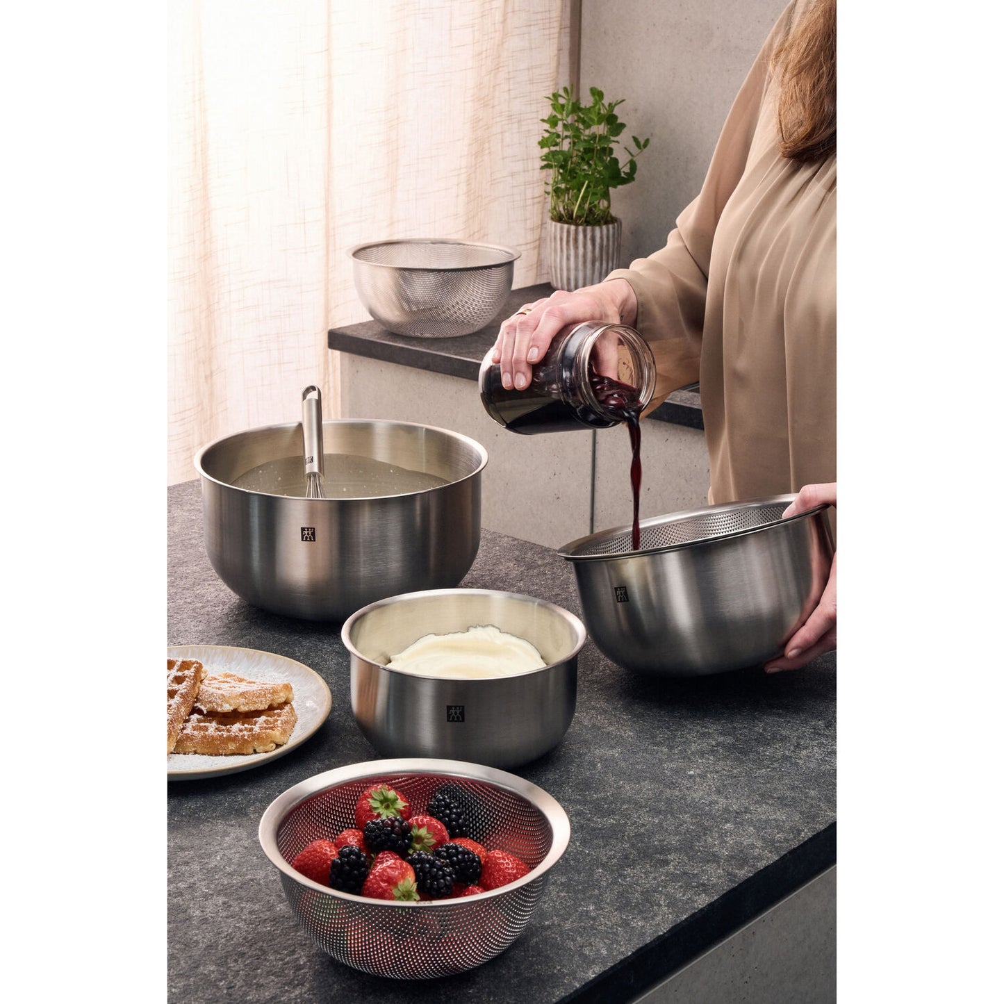 Metāla bļodas Zwilling PREP 3 gab., komplekts