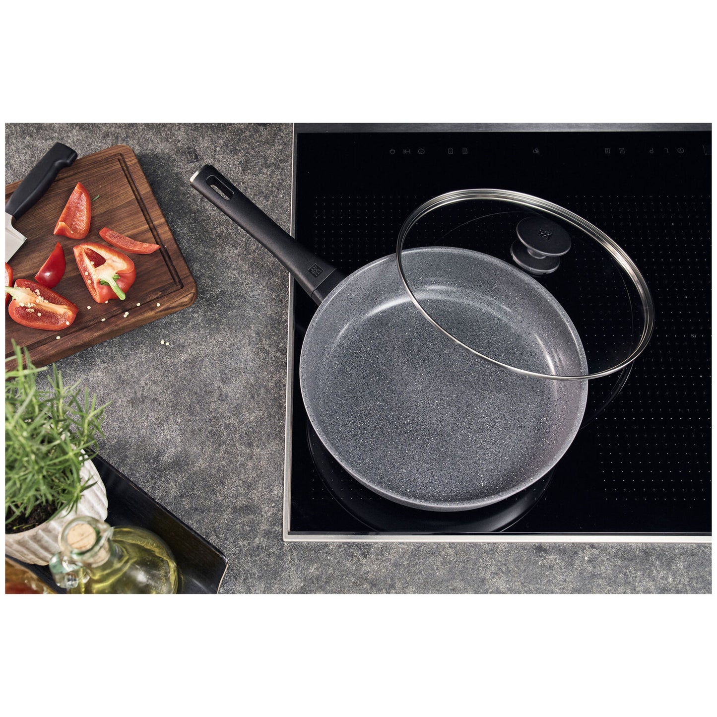 Šmorpanna ar titāna stiprinātu keramikas pārklājumu 28cm ZWILLING Terreno Plus