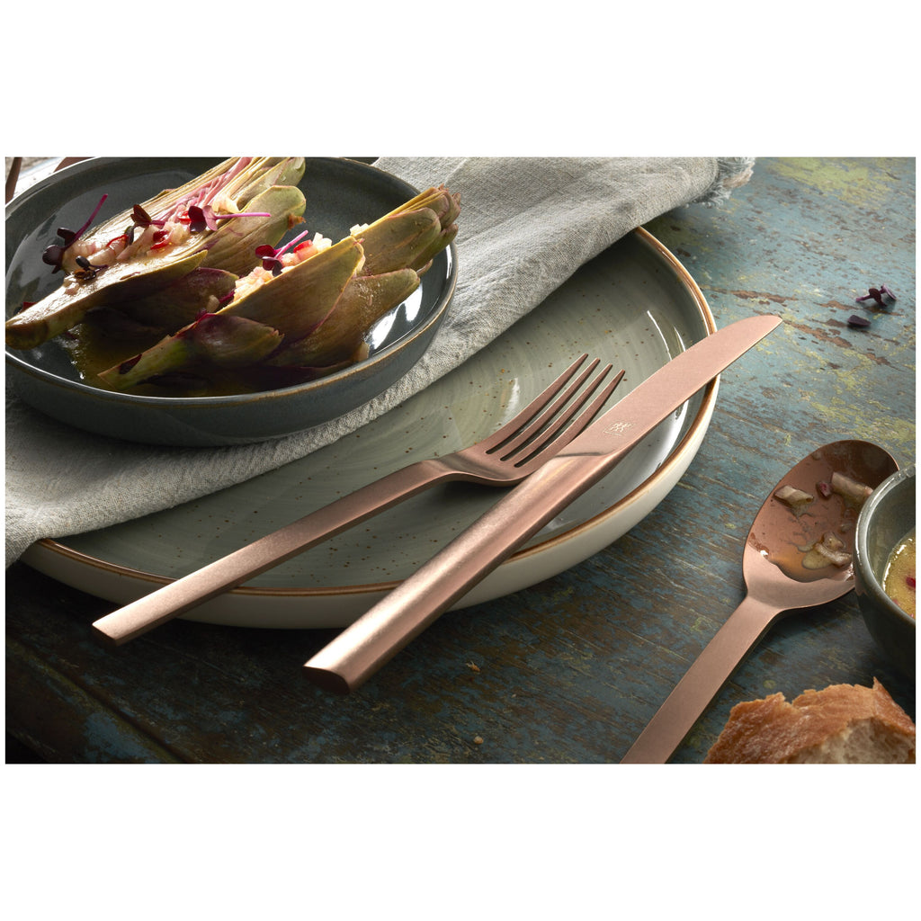 ZWILLING MINIMALE 30-čęściowy setzav sztućców matowych - Różowe złoto