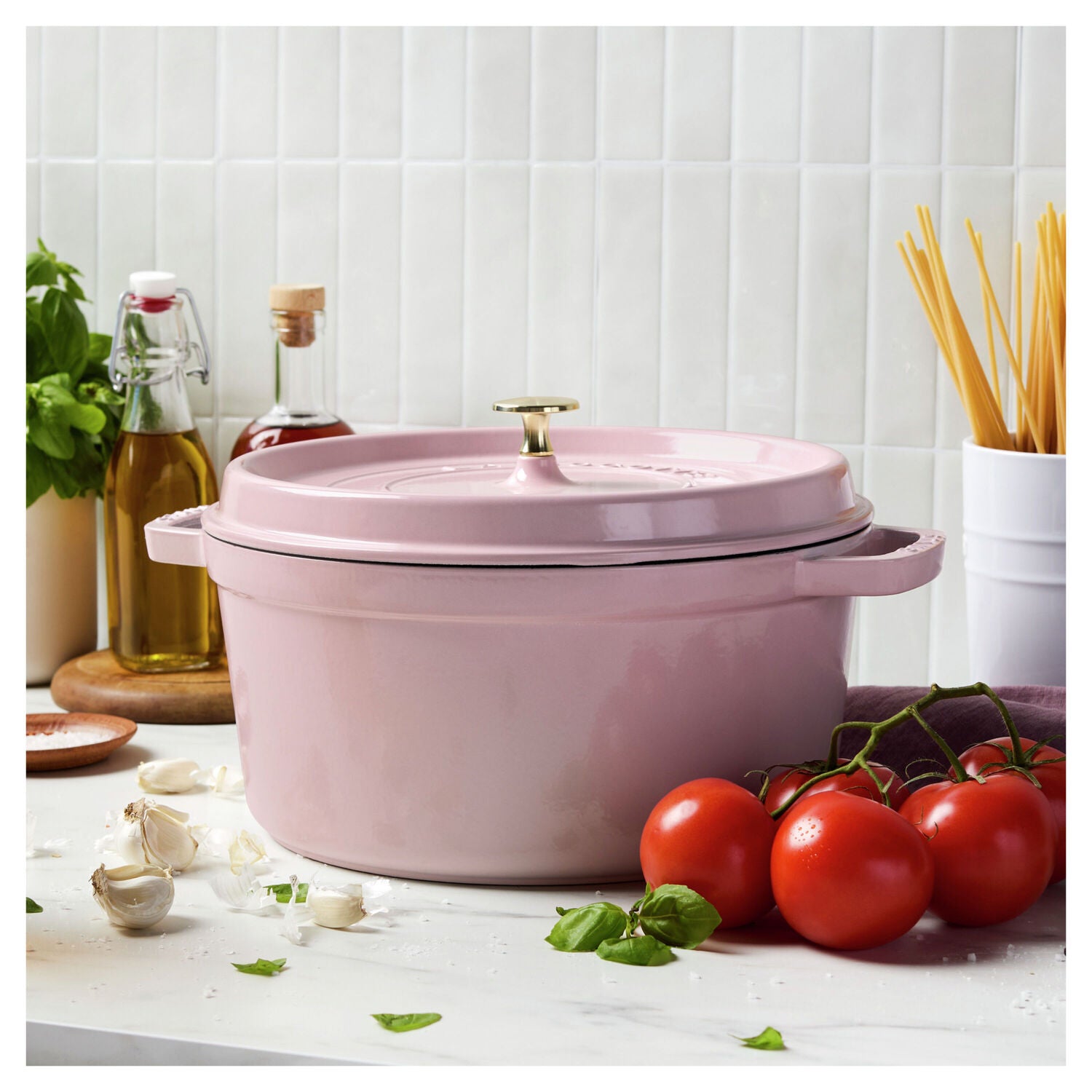 Emaljēts čuguna katls ar vāku 28cm Staub La Cocotte 6.7L