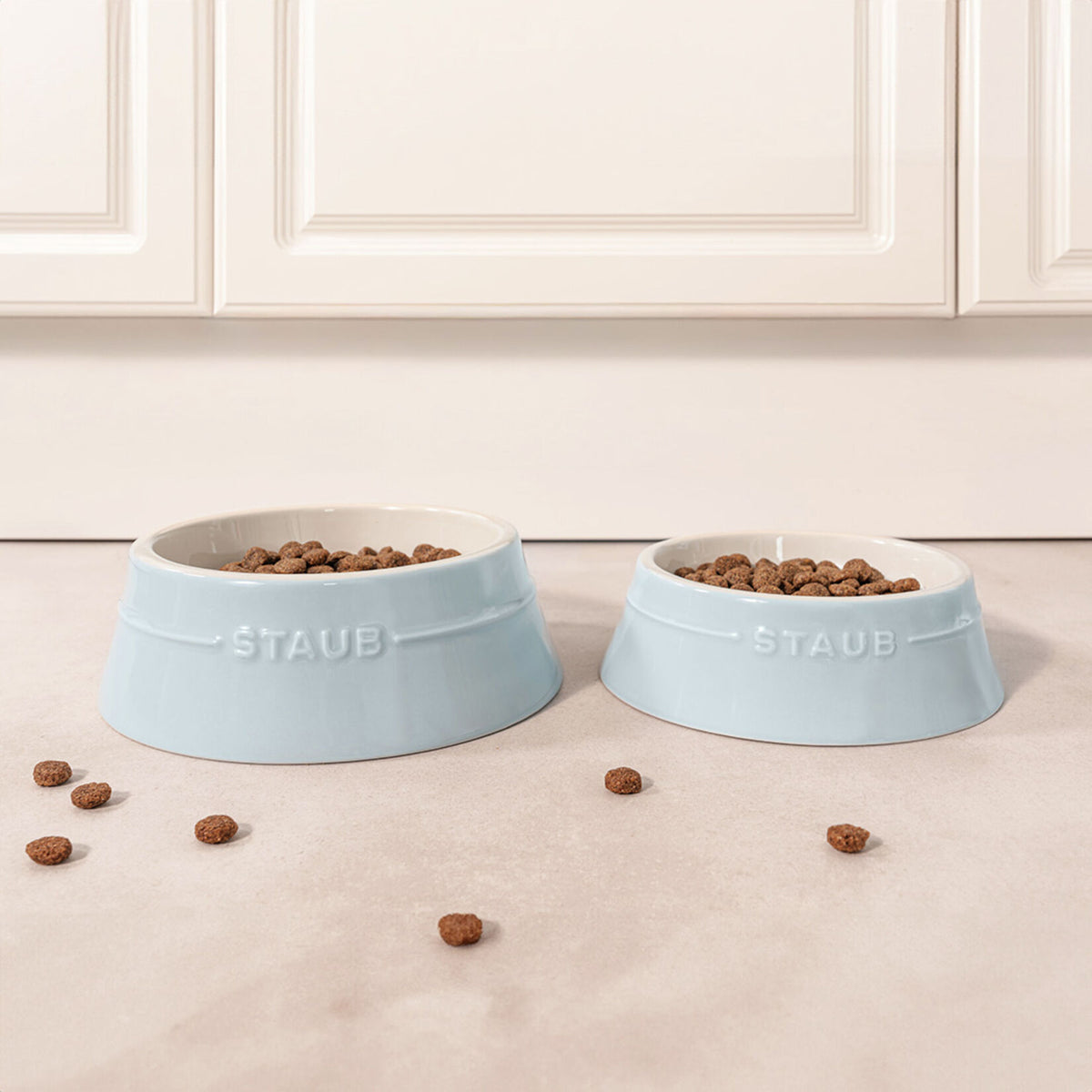 STAUB Ceramic bowl for cat or small dog 400 ml | Light blue