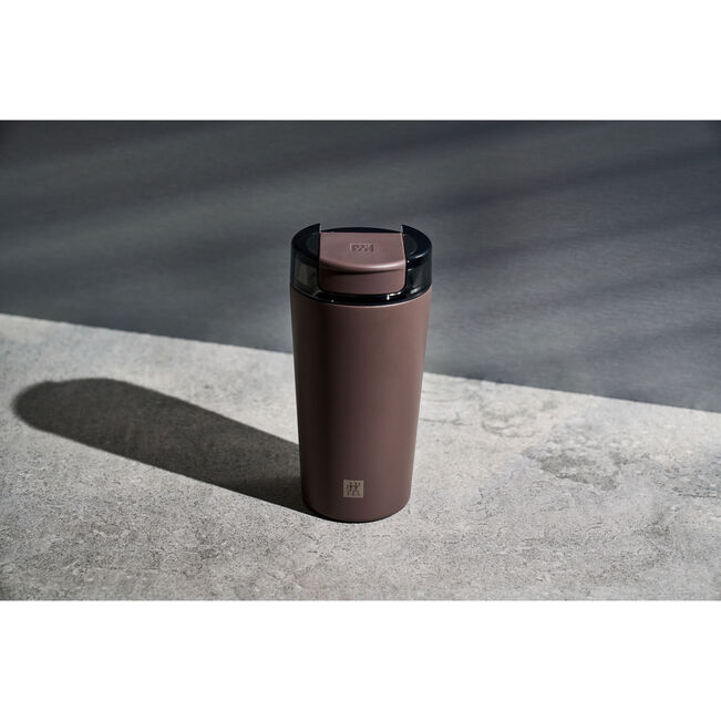ZWILLING THERMO PLUS Coffee-to-Go termokrūze 480 ml | Pelēka termokrūze