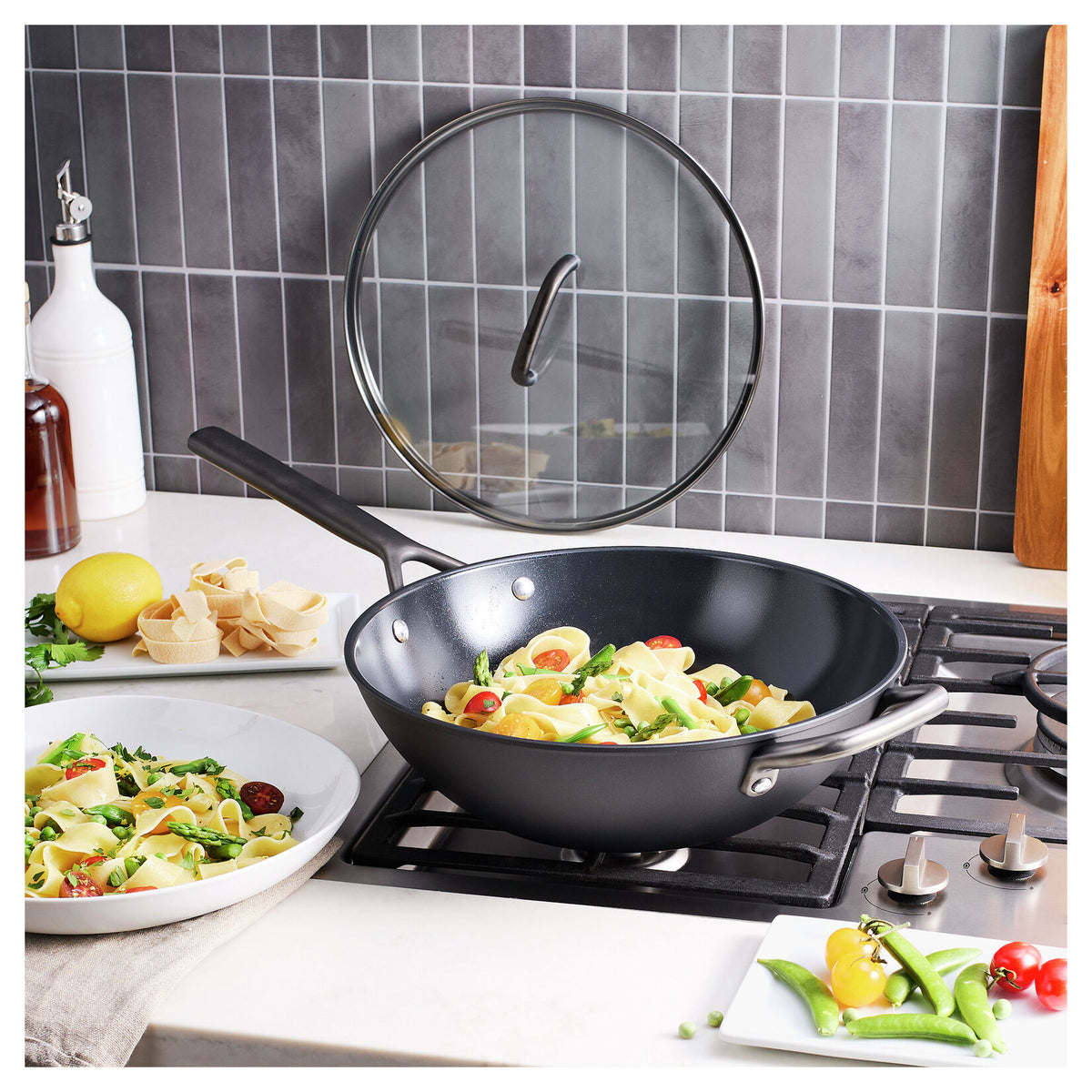 ZWILLING Milano WOK panna ar stikla vāku 30 cm