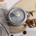 STAUB LA COCOTTE Garnek żeliwny round 800 ml, graphite