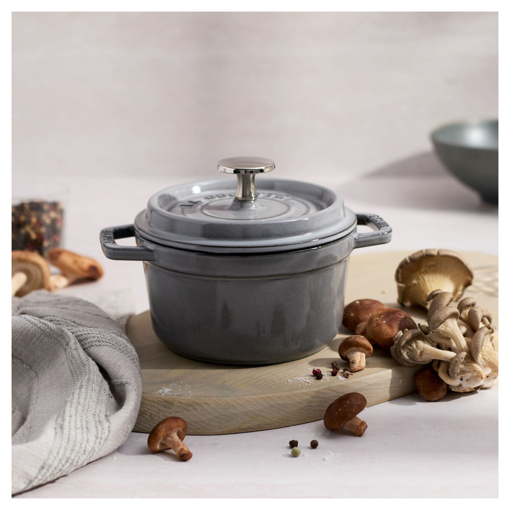 STAUB LA COCOTTE Garnek żeliwny round 800 ml, graphite