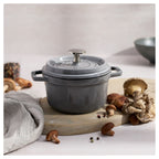 STAUB LA COCOTTE Garnek żeliwny round 800 ml, graphite