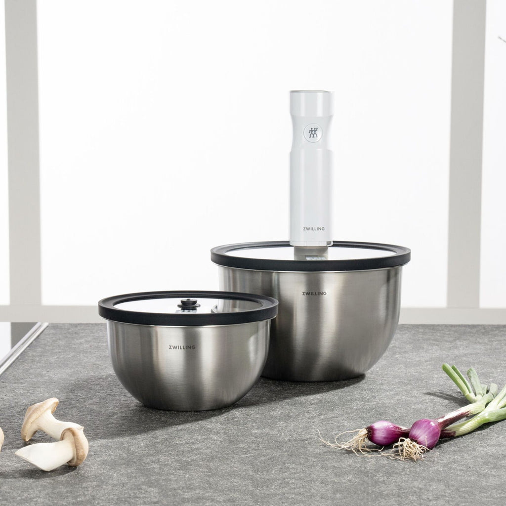 ZWILLING Fresh & Save tērauda bļodu ar vakuuma vākiem komplekts, 4 daļas