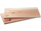 Ciedrkoka dēlīši grilam un kūpināšanai GEFU BBQ XXL, 395 x 195 x 15mm, 2 gab.