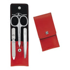 ZWILLING Premium manikīra komplekts 3 gab., teļādas maciņš, sarkans