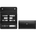 ZWILLING Premium manikīra un pedikīra komplekts 4 gab., melnā ādas maciņā