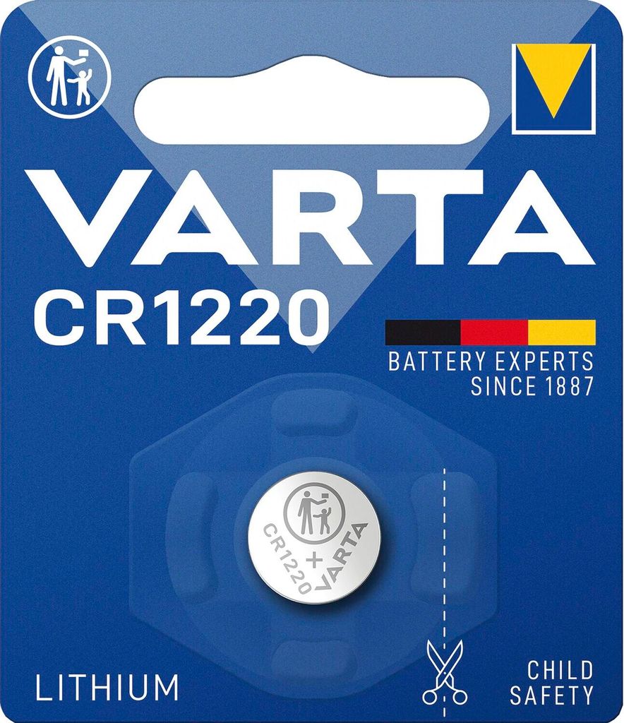 Litija baterija CR1220 3V VARTA 1gb.