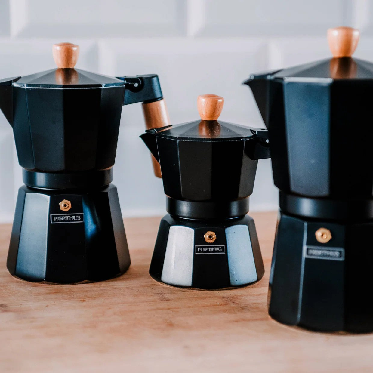 Indukcijas moka kafijas kanna melna | 6 tasītēm