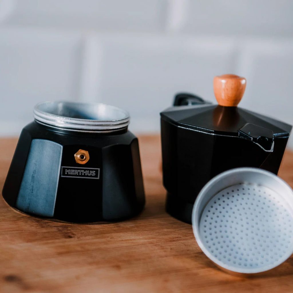 Indukcijas moka kafijas kanna melna | 6 tasītēm