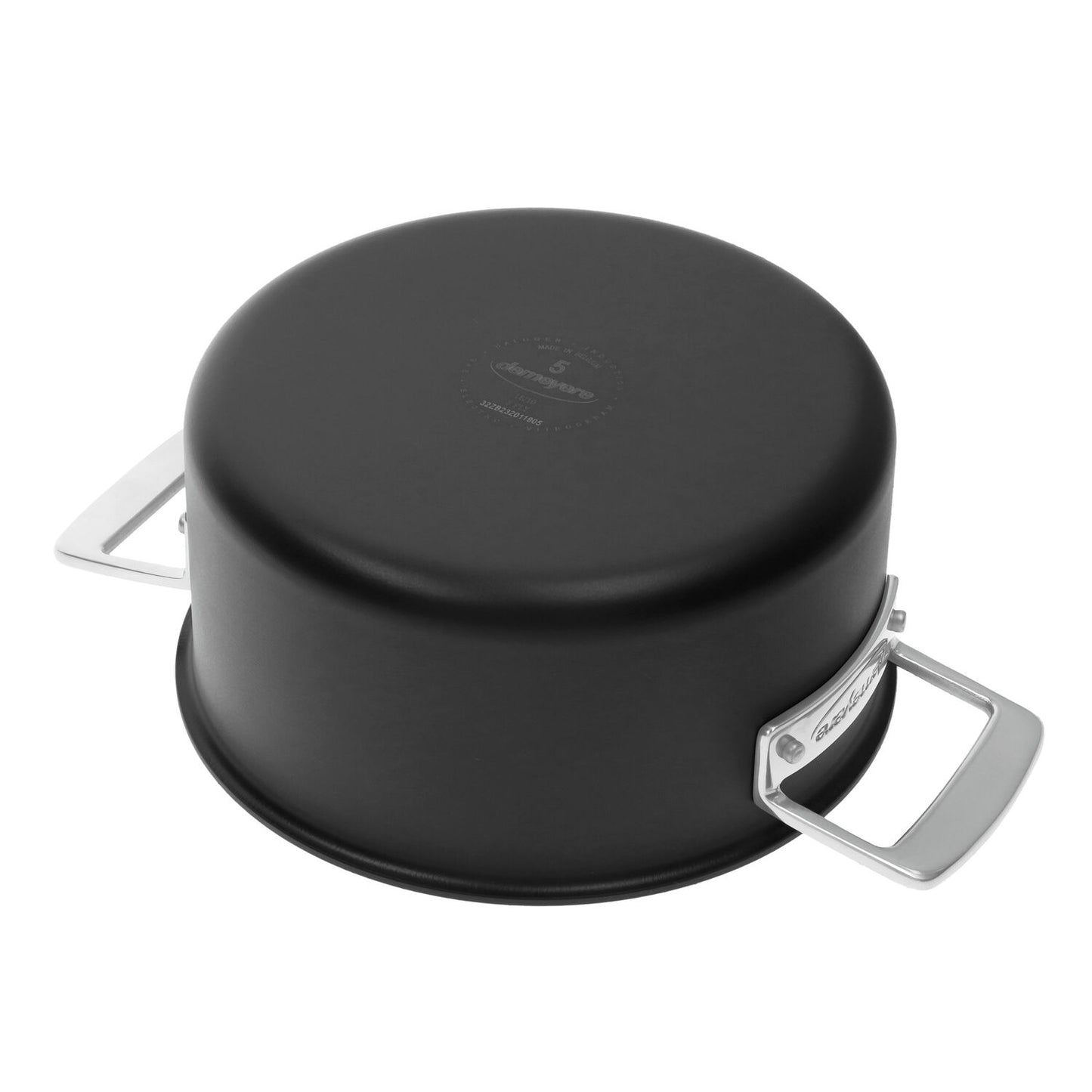 Nerūsējošā tērauda kalts 2.2L DEMEYERE Black 5 indukcijai 18cm