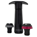 Vin Bouquet Wine Vacuum Pump with Click Indicator and Stoppers