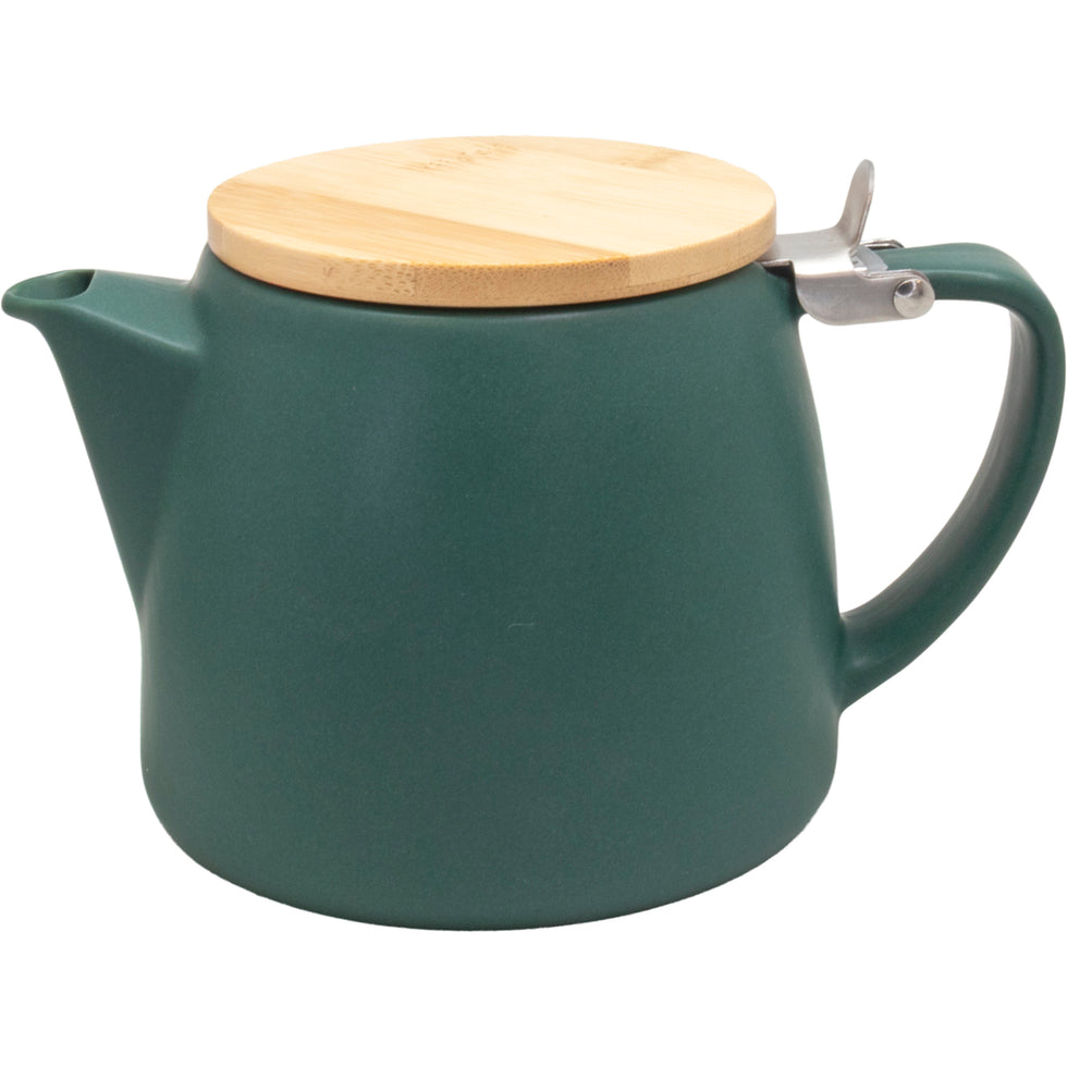 Nerthus porcelāna tējkanna ar sietiņu, 500 ml, zaļa