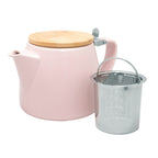 Nerthus porcelāna tējkanna ar sietiņu, 500 ml, rozā