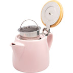 Nerthus porcelāna tējkanna ar sietiņu, 500 ml, rozā