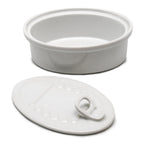 Nerthus porcelāna trauks uzkodām ar vāku