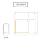 Nerthus uzkodu trauks ar bambusa dēlīti