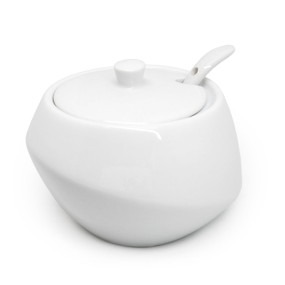 Nerthus porcelāna cukurtrauks ar vāku un karotīti