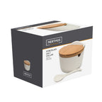 Nerthus porcelāna sāls trauks ar karoti