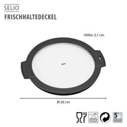 Svaigumu saglabājošs vāks GEFU SELIO, Ø 26 cm