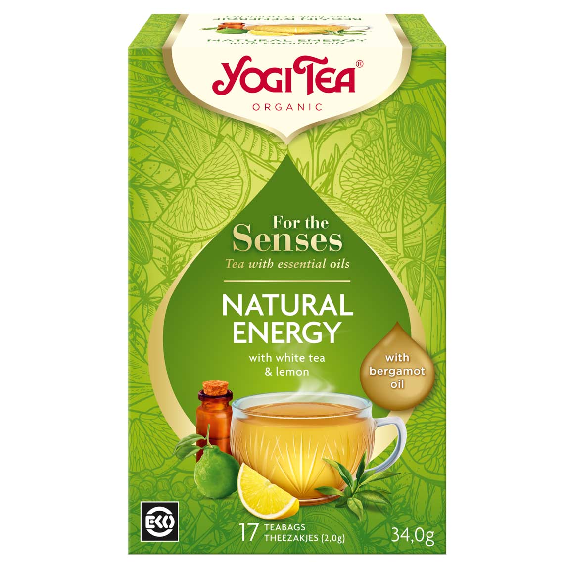 BIO tēja dabiskai enerģijai Yogi Tea For the Senses Natural Energy