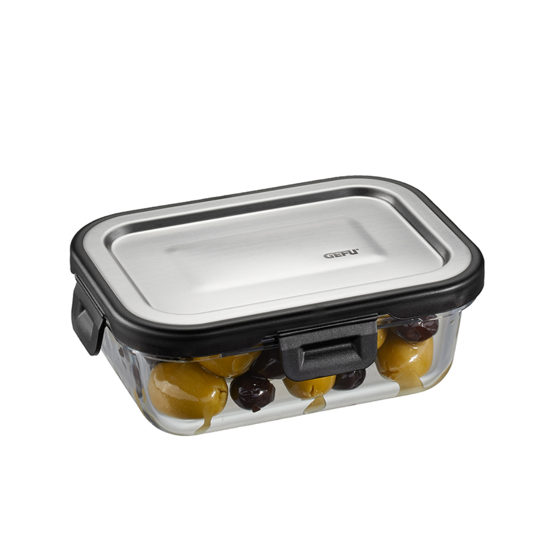 Stikla pārtikas uzglabāšanas trauks GEFU MILO, 16,6 x 11,4cm, 400 ml