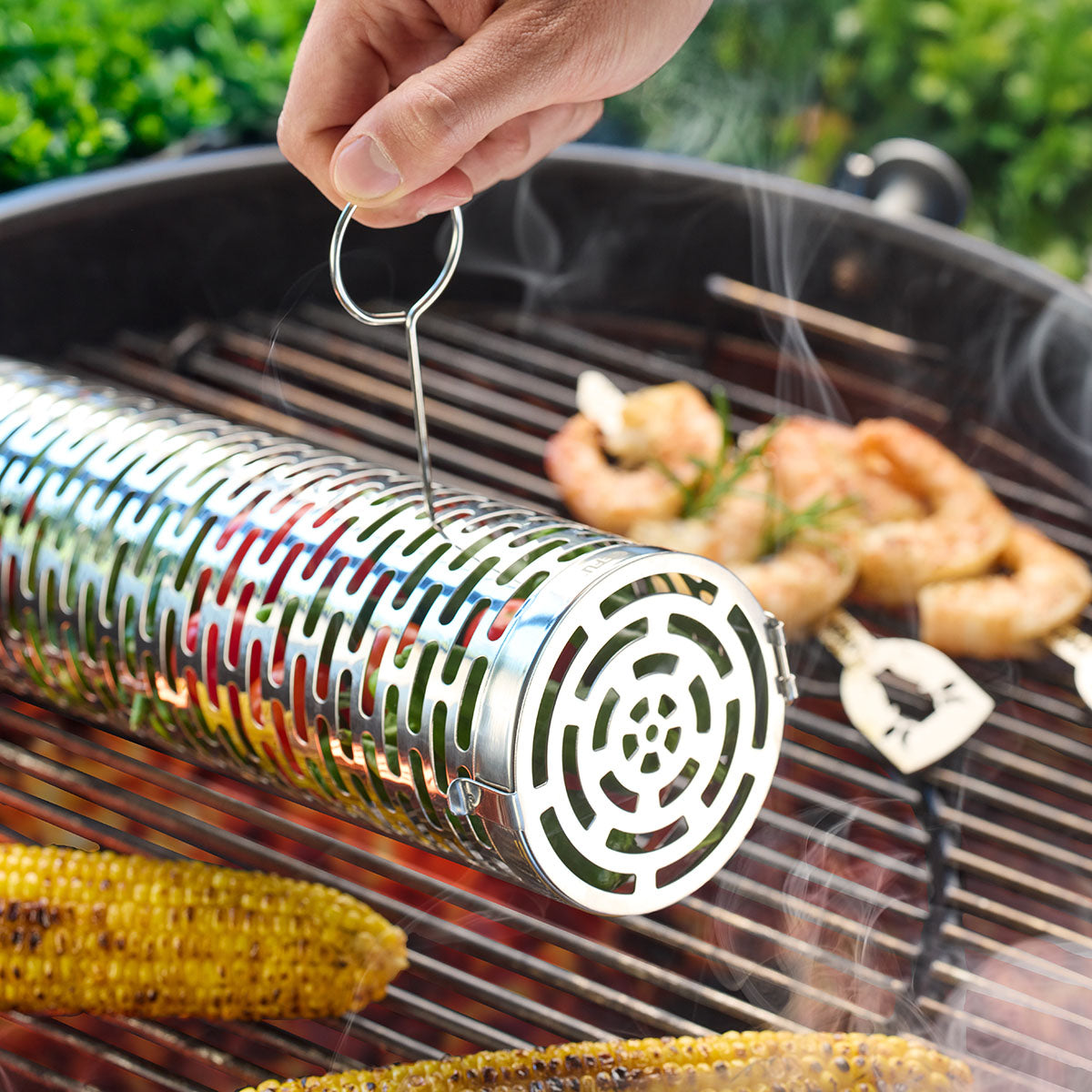 Rotējošais grila grozs GEFU Deluxe BBQ, 30,5 cm