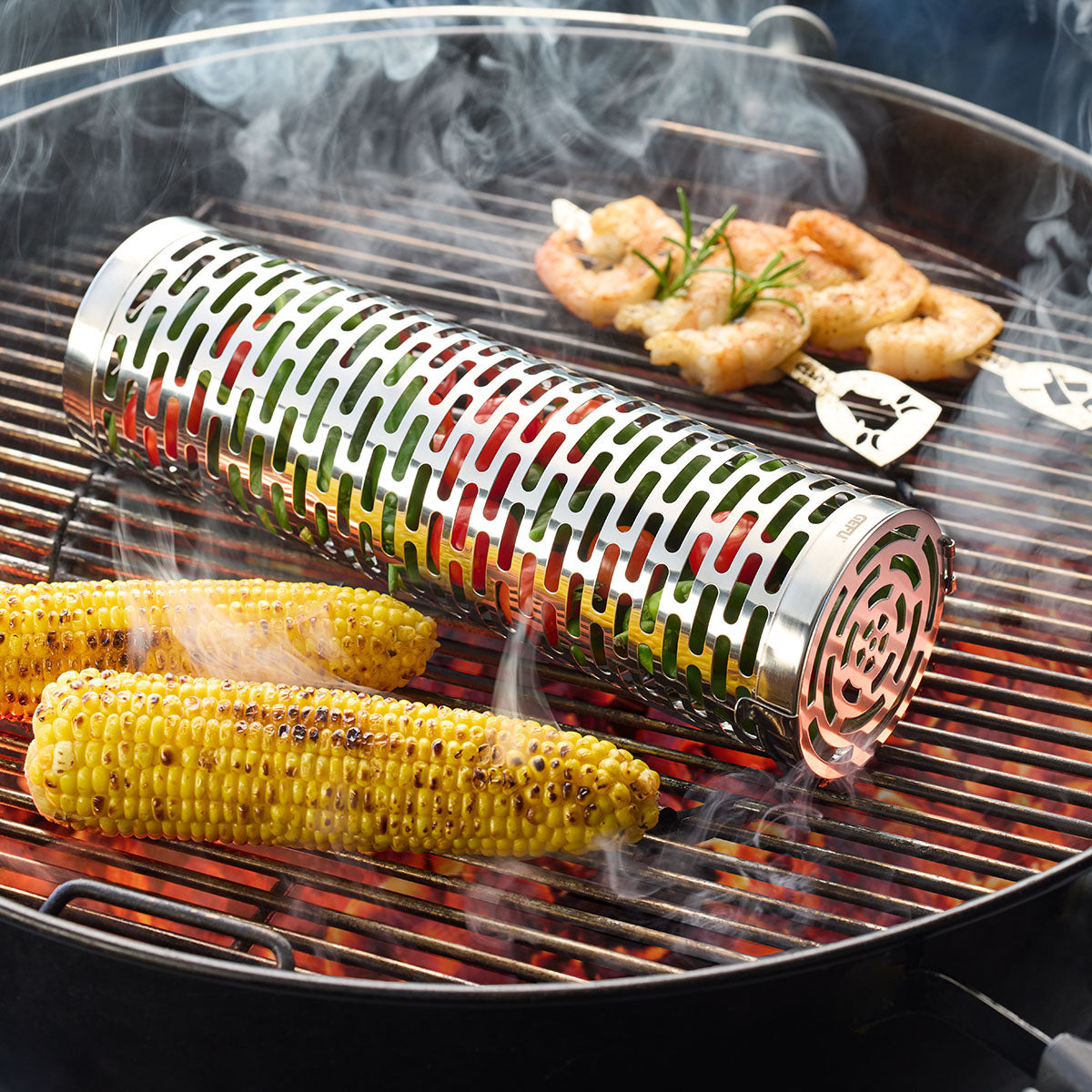 Rotējošais grila grozs GEFU Deluxe BBQ, 30,5 cm