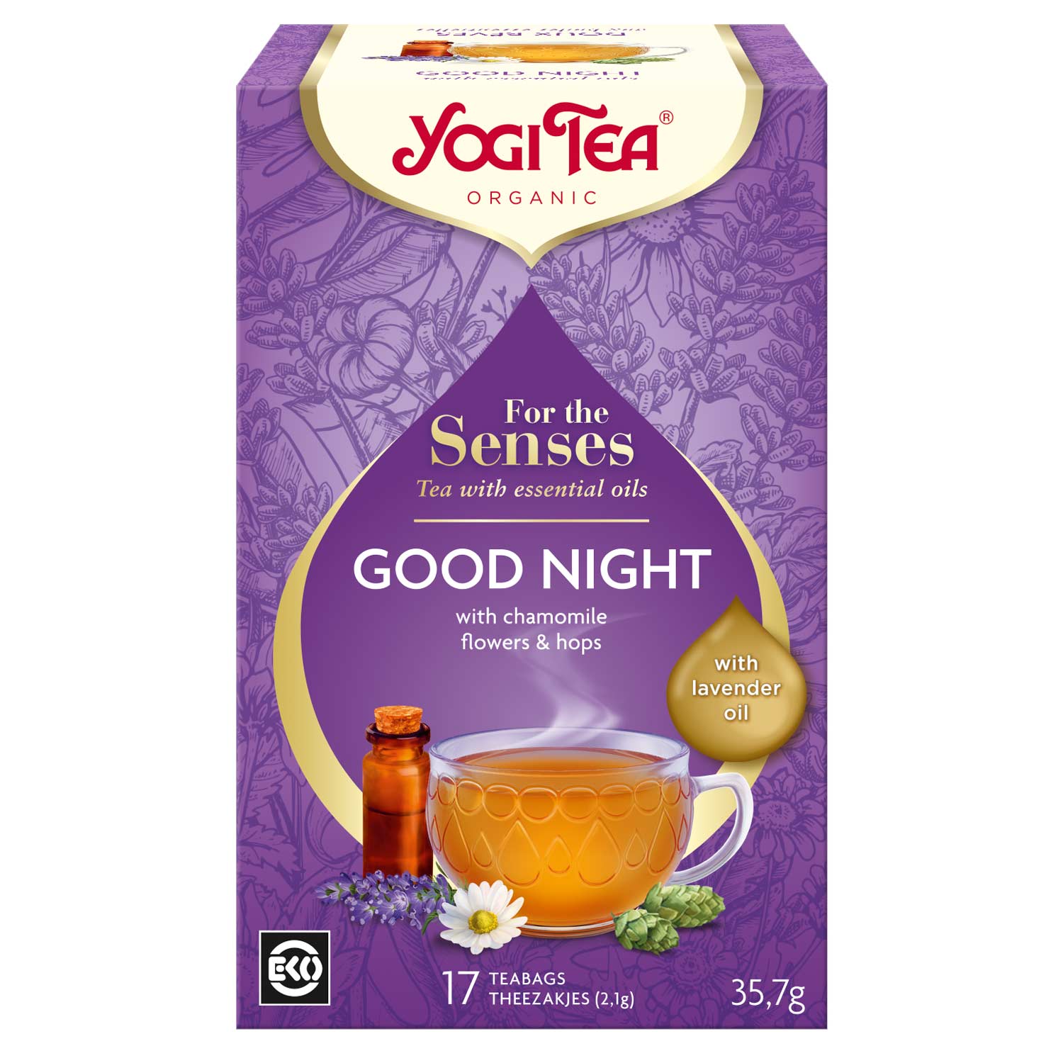 BIO tēja saldam miegam Yogi Tea For the Senses Good Night