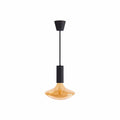 LED griestu lampa Sylvania Pendant Black 1650mm + Sylcone retro GA200 4.5W
