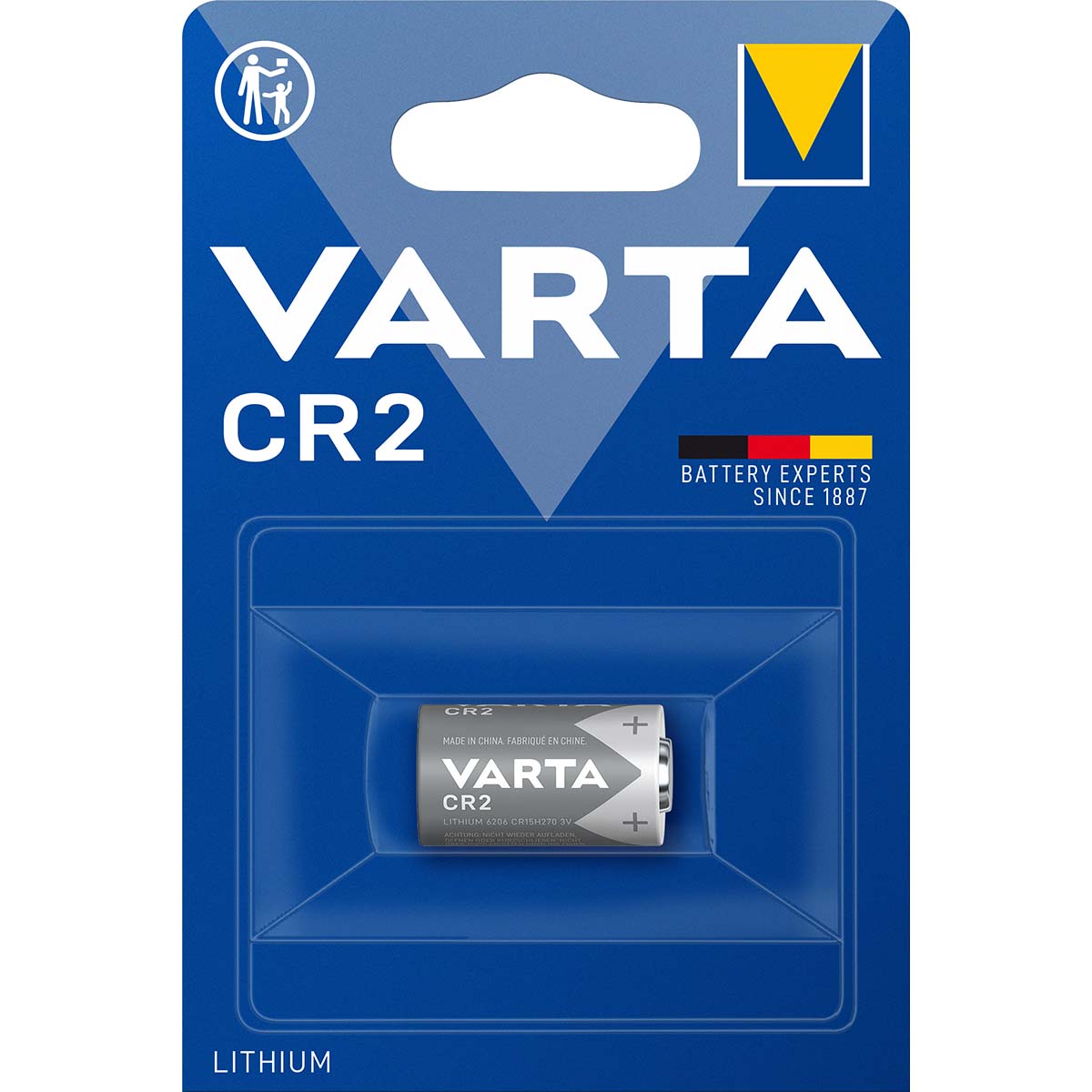 Litija baterija CR2 VARTA Photo Lithium 3V 1gb.