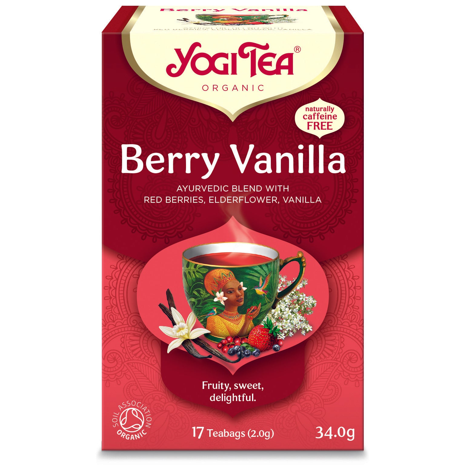 BIO augļu tēja ar vaniļu Yogi Tea Berry Vanilla