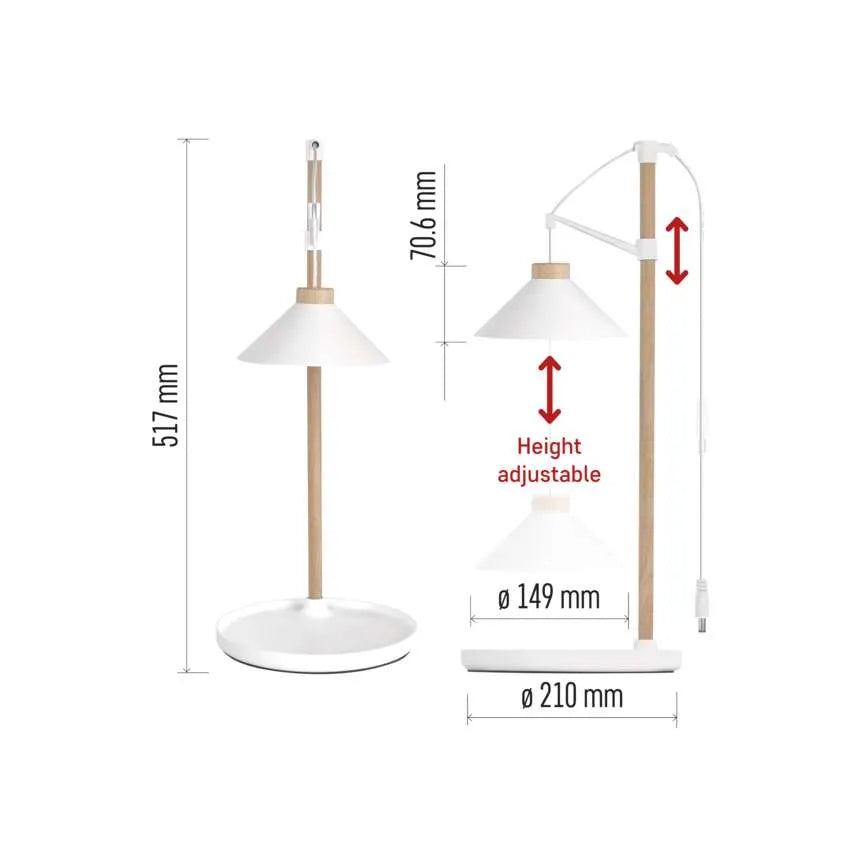 LED pilna spektra lampa augu audzēšanai ar taimeri, 21 diode, 7W 450lm EMOS