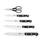 ZWILLING Gourmet nažu komplekts ar statīvu, melns, 6 daļas