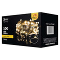 LED virtene EMOS 100LED 4W balta nano stieplīte 3200K IP44 10m ZY1426